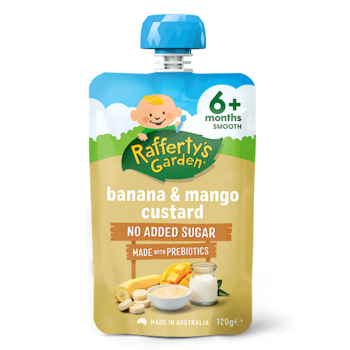 Banana Mango Custard 6 month baby food pouch