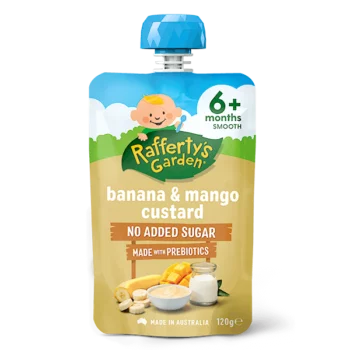 Banana Mango Custard 6 month baby food pouch