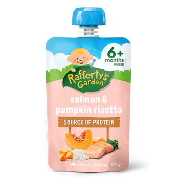 Salmon and Pumpkin 6 month baby food pouch