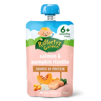 Salmon and Pumpkin 6 month baby food pouch