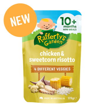 Chicken & Sweetcorn Risotto Mini Meal Pouch for 10 month olds