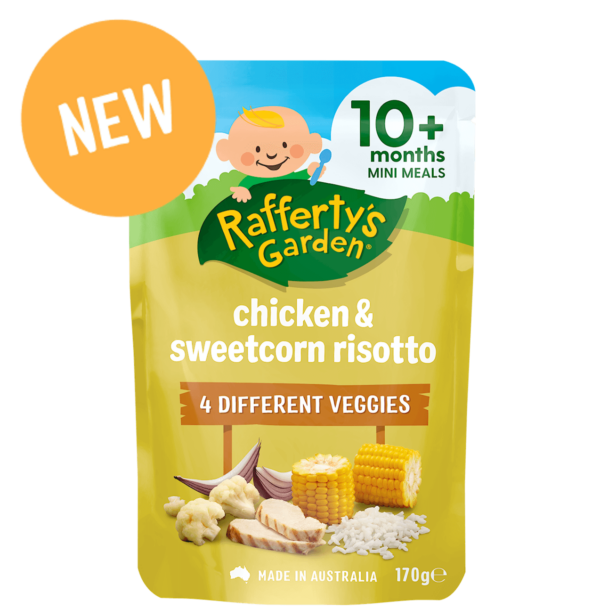 Chicken & Sweetcorn Risotto Mini Meal Pouch for 10 month olds