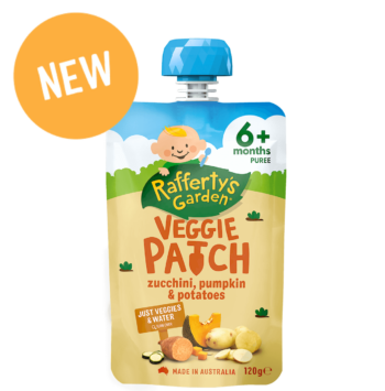 zucchini, pumpkin and potatoes baby food pouch