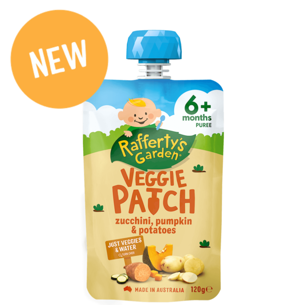 zucchini, pumpkin and potatoes baby food pouch