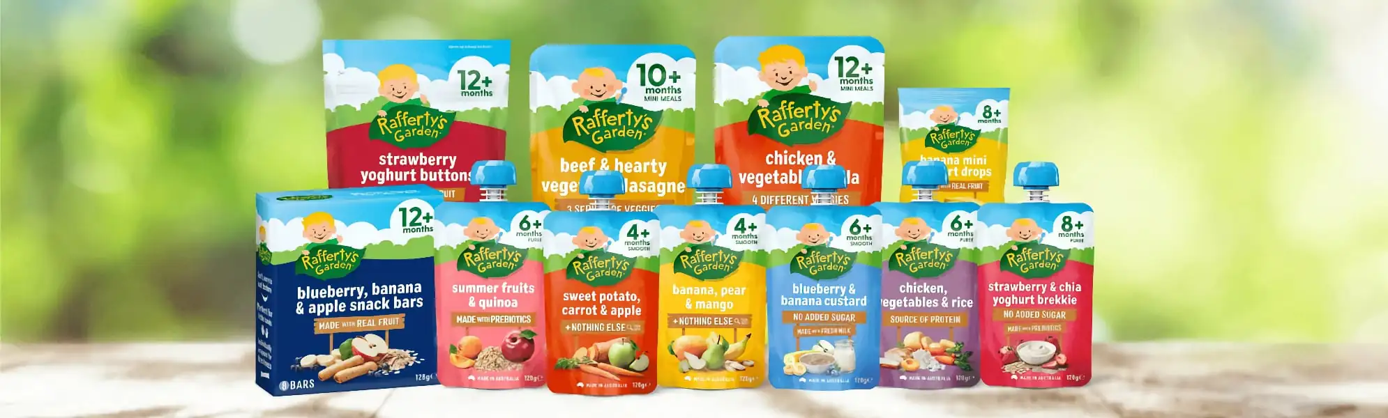 Rafferty's Garden Made with Wholegrain Pouches