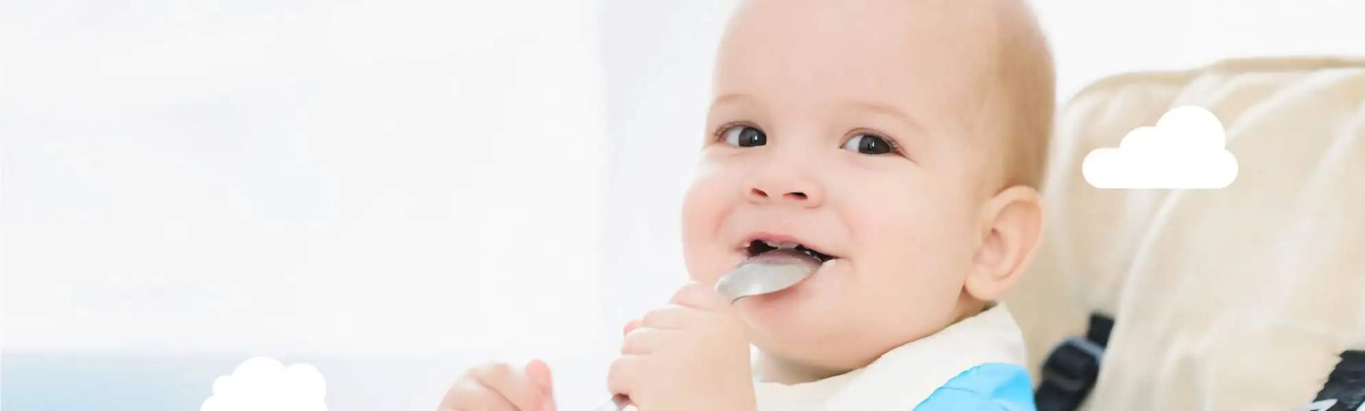 Baby eating Porridge